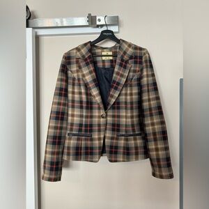 Plaid Blazer Jacket
